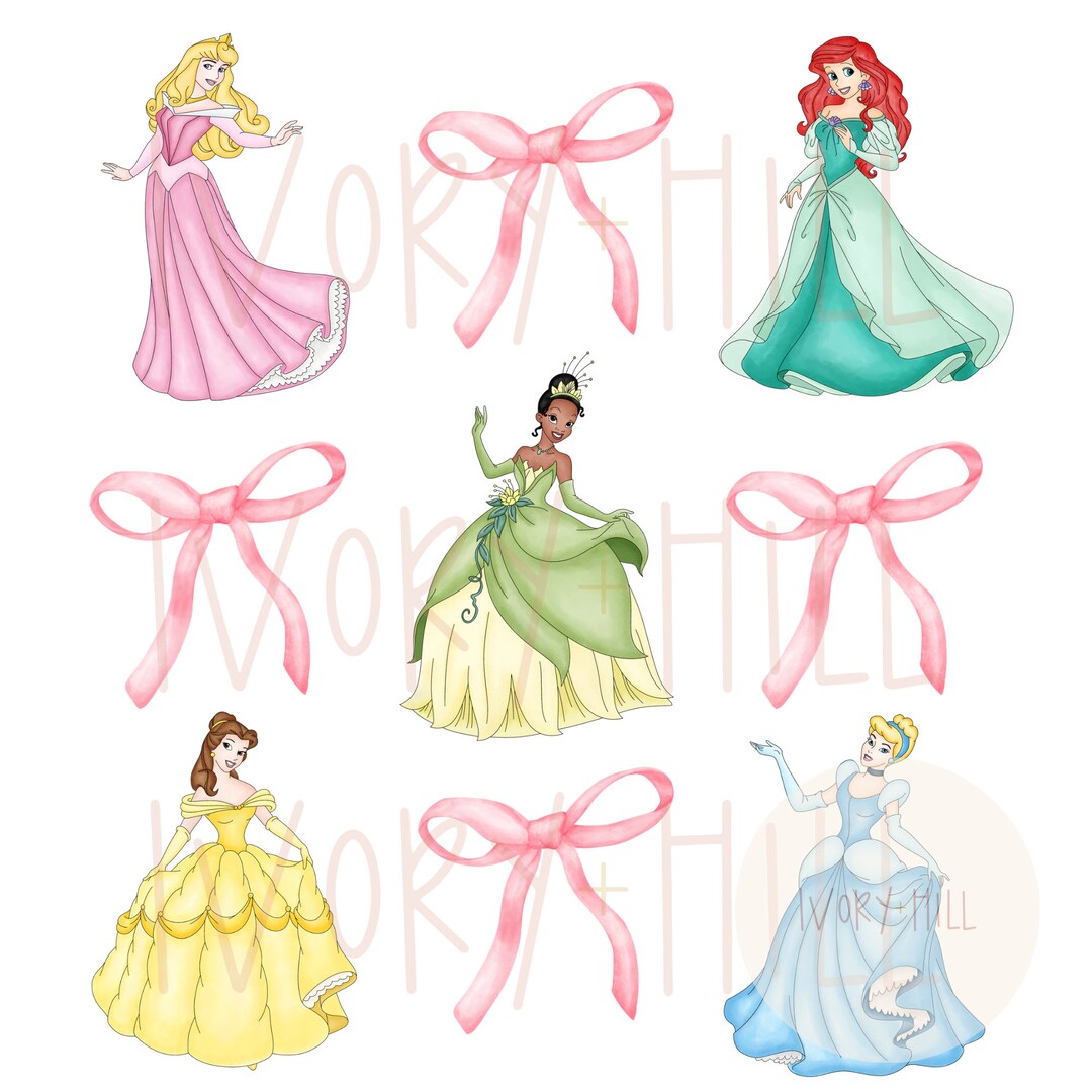 Princess Pink Coquette Bow PNG, Digital Design and Clipart for ...