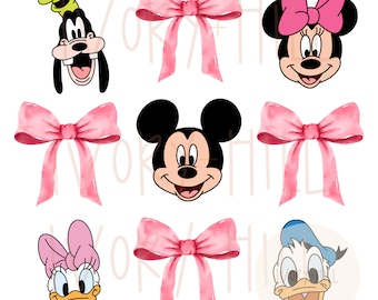 Friends pink coquette bow png, digital designs and clipart for sublimation and inkjet printing, pink bow png