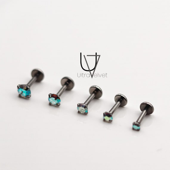 Boucles D'oreilles Cristal Aurore Boréale 4 Mm - Acier - Neuf Avec étiquettes