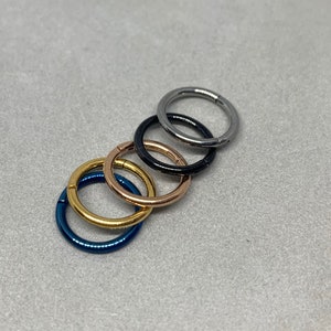 MIA Titanium 10mm Cartilage Hoops SIMPLE 16g Tiny Hoop Earring, Hinged Helix Hoop, Solid Titanium Septum/Ear Lobe/Upper Lobe minimalist