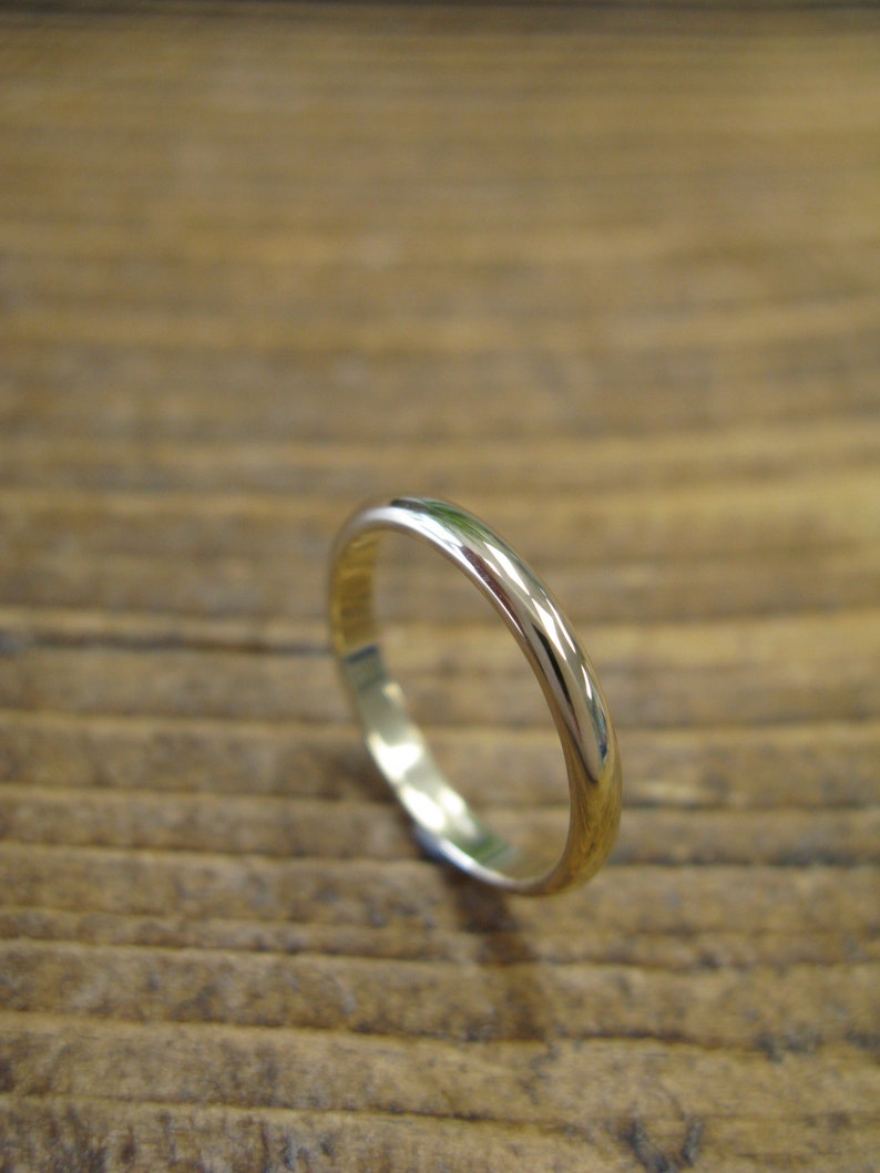Dainty 2mm Wedding Band 2mm Ring Ladies Wedding Ring Etsy