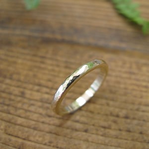 Hammered • Wedding Band • Ring • Ladies Wedding Ring • Simple Wedding Band •  Classic Wedding Band • Narrow Ring • Personalised Ring