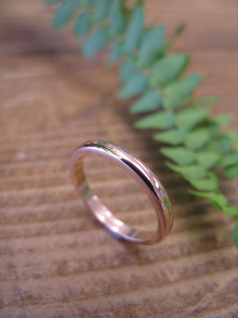 Dainty 2mm Wedding Band 2mm Ring Ladies Wedding Ring Etsy