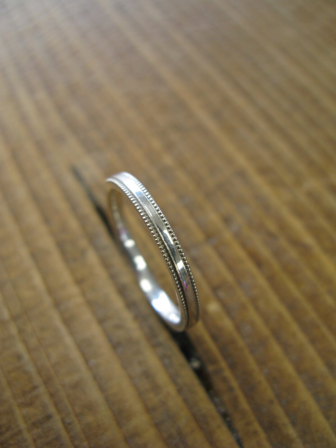 Tiffany milgrain wedding band 2mm deals