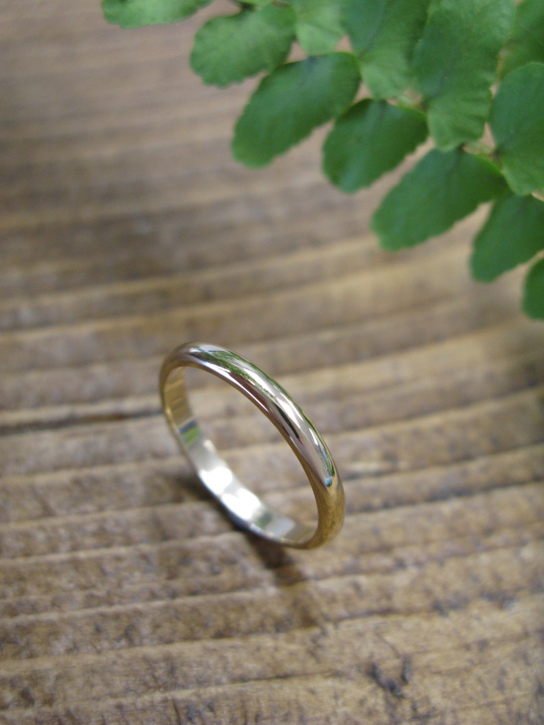 Dainty 2mm Wedding Band 2mm Ring Ladies Wedding Ring Etsy