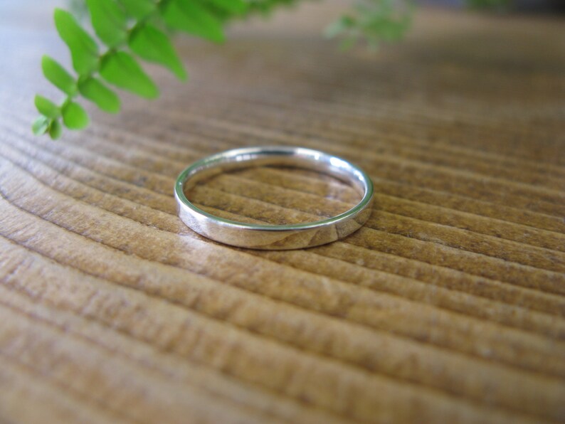 Simple Wedding Band FREE Engraving 2mm Ring Classic Wedding Band Narrow Slim Wedding Ring Dainty Ring Ladies Wedding Ring