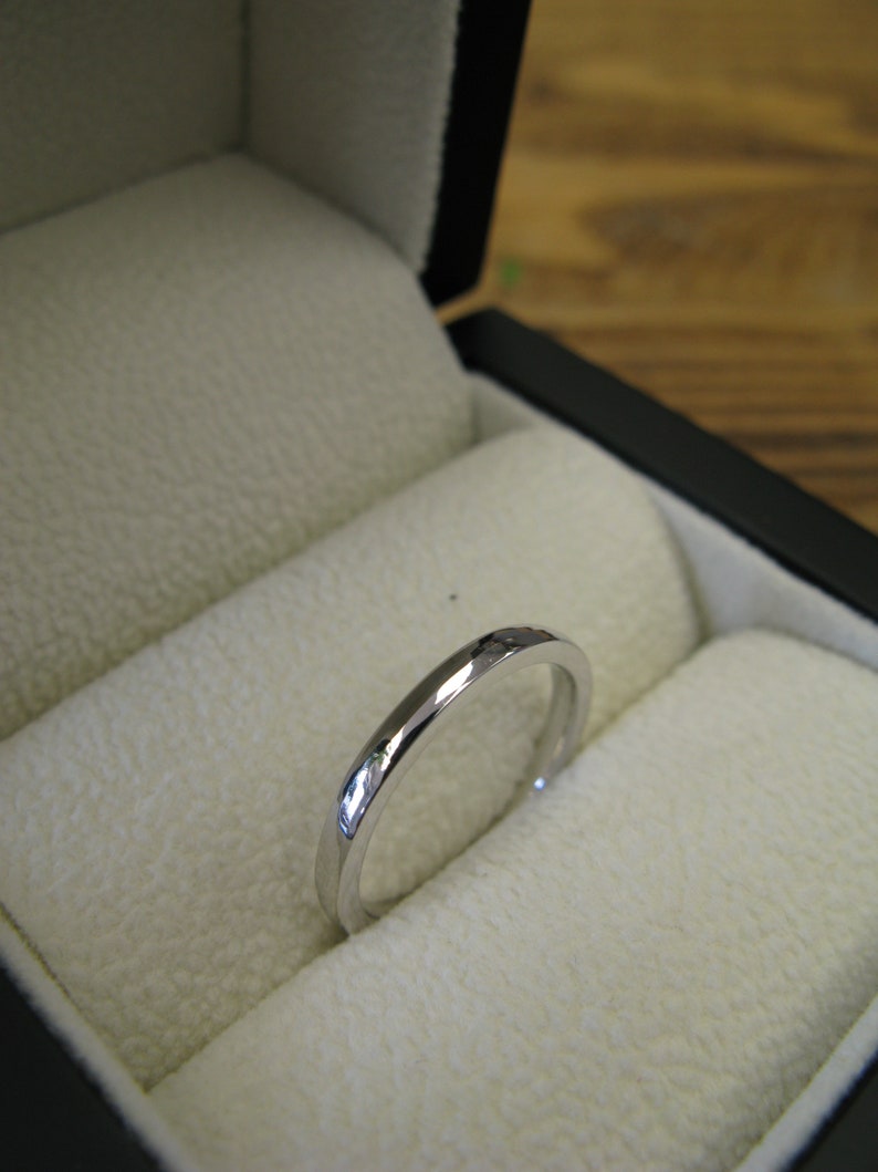 Dainty 2mm Wedding Band 2mm Ring Ladies Wedding Ring Etsy