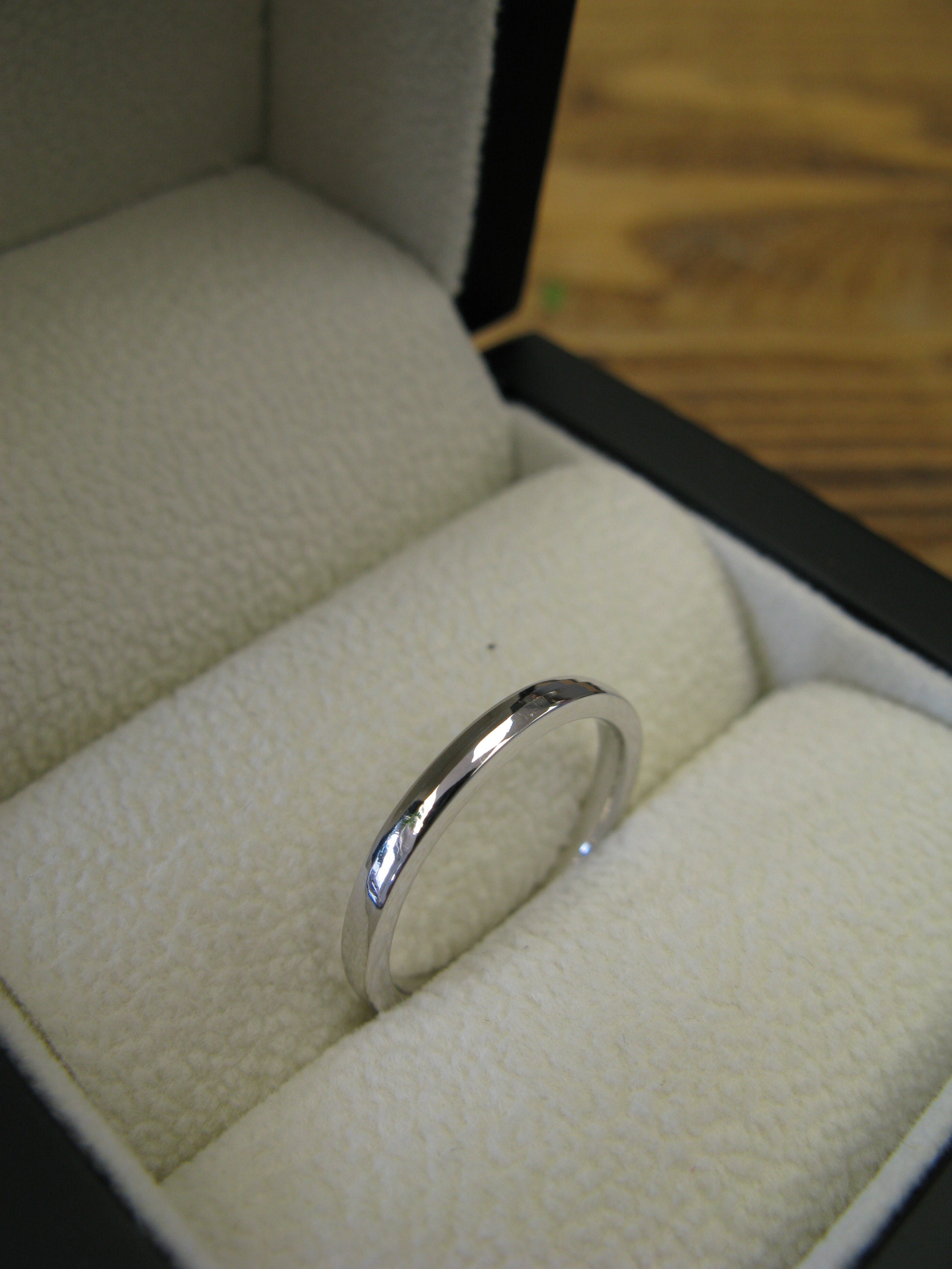 Dainty 2mm Wedding Band 2mm Ring Ladies Wedding Ring Etsy