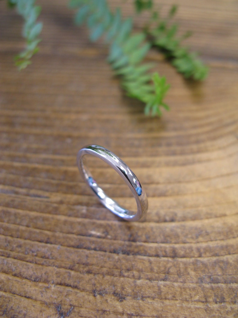 Dainty 2mm Wedding Band 2mm Ring Ladies Wedding Ring Etsy
