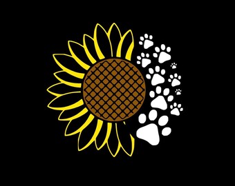 Download Sunflower Paw Crossstitch Animal Print Pattern Instant Etsy