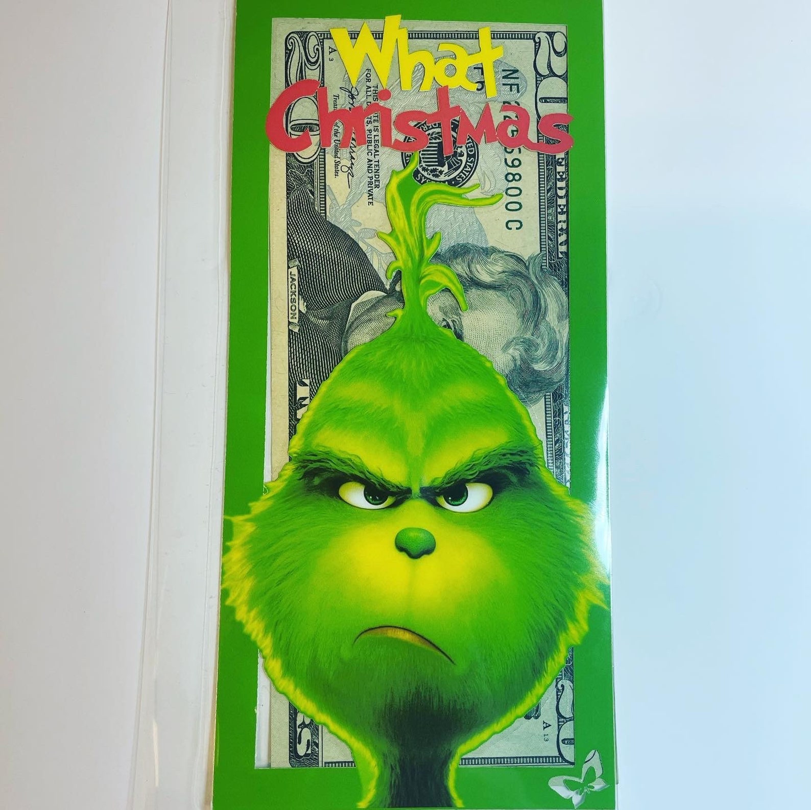 Cash Envelope What Christmas Grinch Etsy