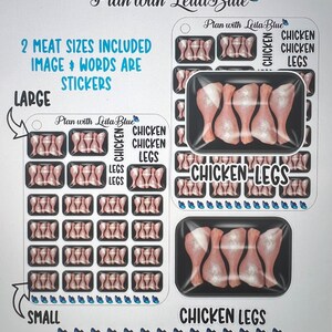 Meal Planning Reminder, Plan the Weekly Meals, Cute Chicken Packaged ...