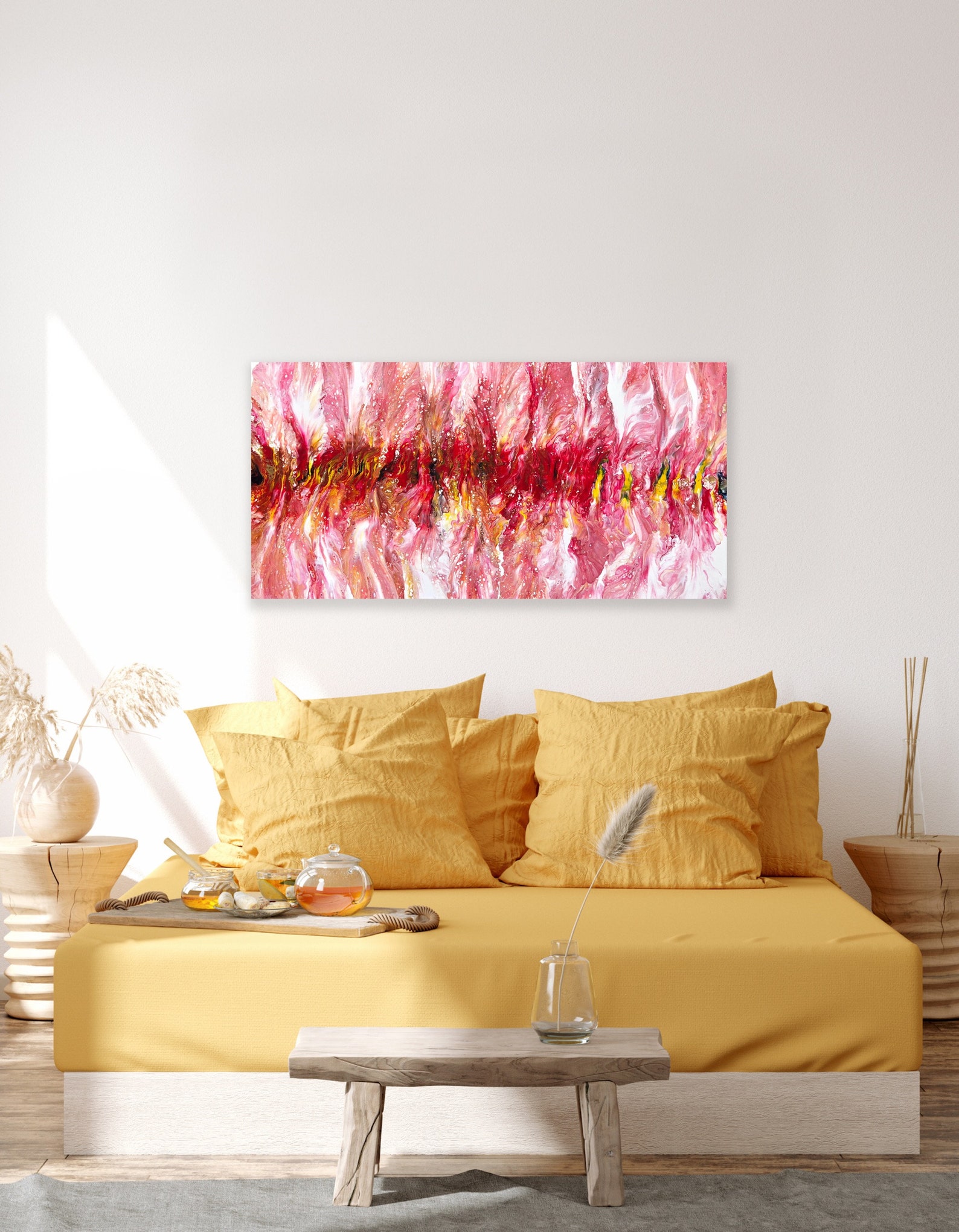 Wall decor Pour Painting Acrylic painting abstract art Etsy