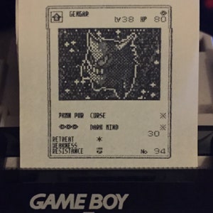 Pokémon Trading Card Game für Game Boy Farbe gedruckte Karten, Game Boy Drucker (51-100; 2/4)
