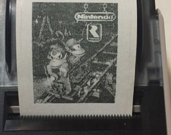 Donkey Kong Country Printable Photos/Stickers and Alphabet - Nintendo Game Boy Color, Game Boy Printer