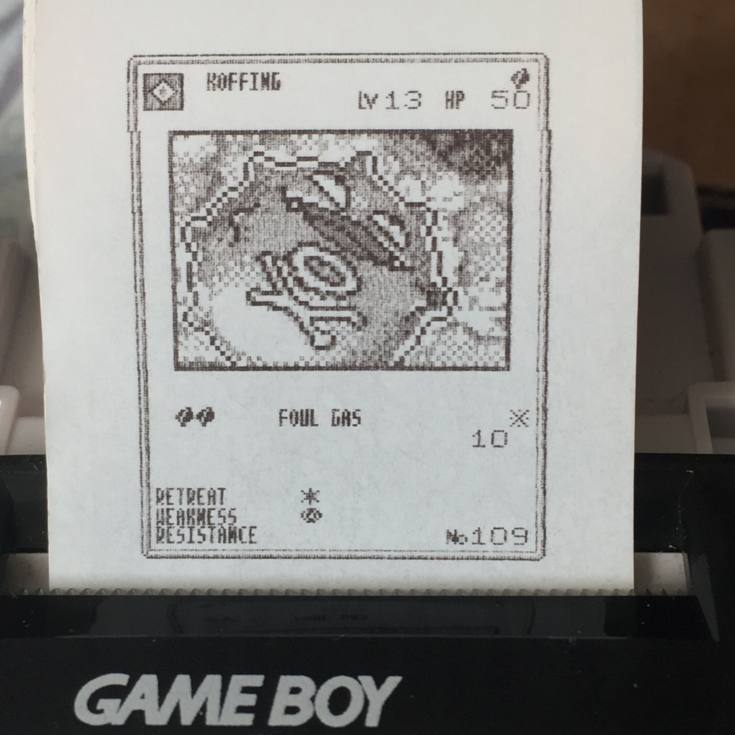 Game Boy Printer Pokemon