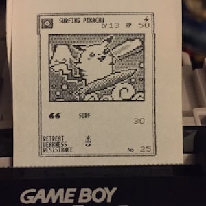 Juego de cartas coleccionables Pokèmon para tarjetas impresas en color de Game Boy, impresora Game Boy (1-50; 1/4)