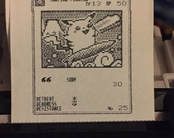 Pokèmon Trading Card Game for Game Boy Color Printed Cards, Game Boy Printer (1-50; 1/4)