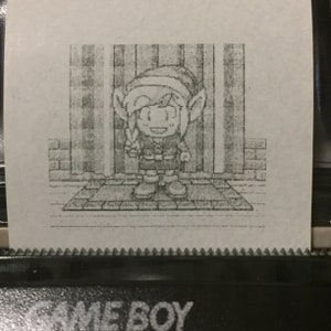 The Legend of Zelda: Link&#39;s Awakening DX (Game Boy Color) - Photos Printed with Game Boy Printer