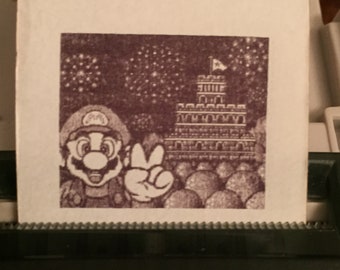Super Mario Bros. Deluxe for Game Boy Color, Printable Photos with Game Boy Printer