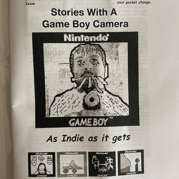 Stories With A Game Boy Camera - Indie Comic Book - Zine