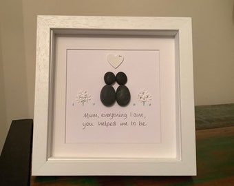 Mum pebble art, Mum gift, pebble art, Mothers Day gift, Mum, Mummy, personalised pebble art, gifts for Mums