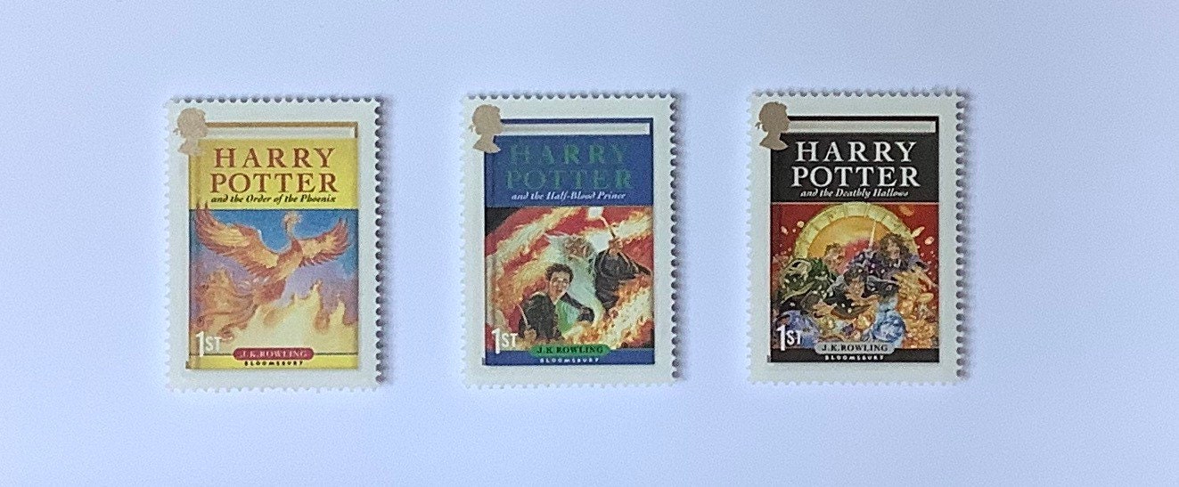 Harry Potter Genuine Royal Mail Postage Stamps, Hogwarts, Book Lover Gift,  Childrens Gift, Harry Potter Books, Harry Potter Fan Gift 