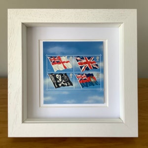 Royal Navy Submarine Service Centenary frame, Naval gift, submariner gift, Jolly Roger, white ensign, Union flag, Military memorabilia gift