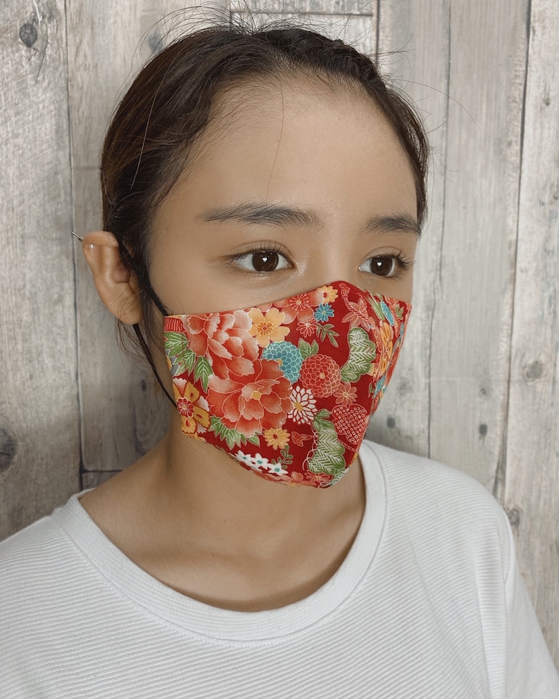Japanese traditional design face mask / Mens / Womens / Kids Etsy
