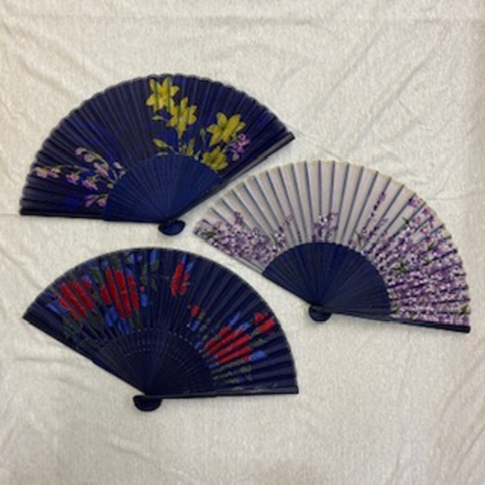 3 pieces of Japanese traditional fans 09 Etsy