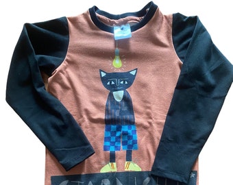 Pulli crazy Cat rost schwarz