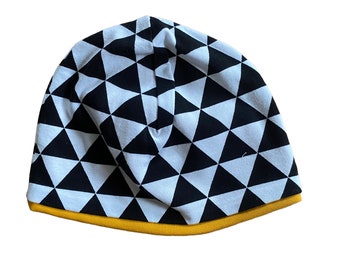 Beanie Jersey Triangle Moutarde