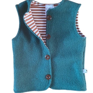 Wool walk vest different colors