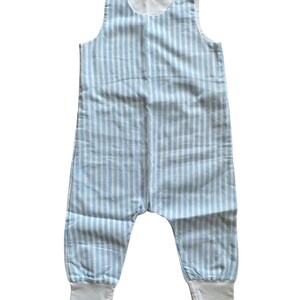 Romper light blue stripes
