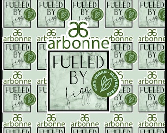Arbonne Fueled By Fizz Waterproof Sticker | Waterproof Sticker | Arbonne | Laptop sticker | Vegan
