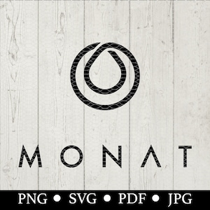 Logo Monatu | Sprzęt Monata | Monat | Sprzedawca szamponów | svg | png | PDF | JPEG | Pobieranie cyfrowe |Cricut | Sylwetka clipart