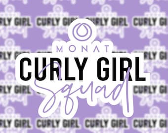Monat Curly Girl Squad | Waterproof Sticker | Monat