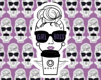 Monat Girl Boss sticker | Waterproof sticker | Monat | Sticker
