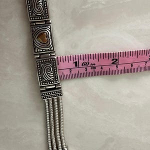 Brighton Two Tone Heart Silver Gold Retired Bracelet image 5