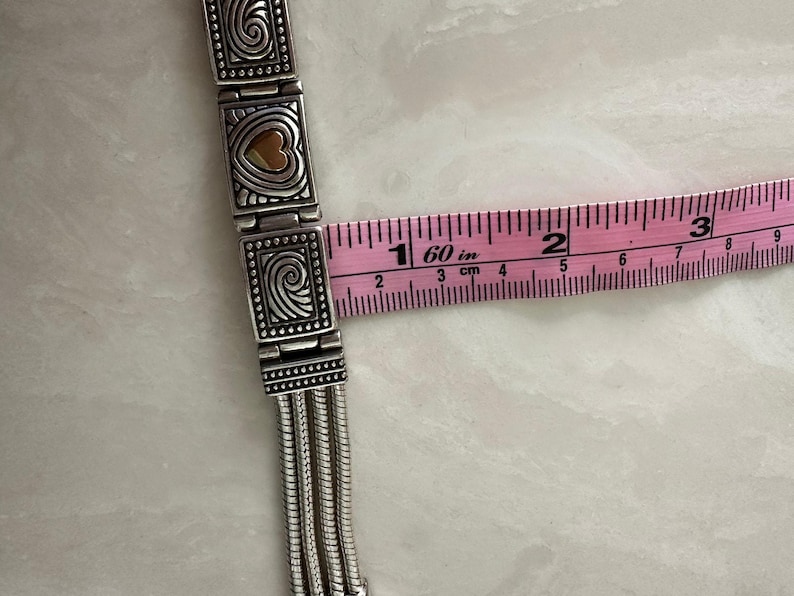 Brighton Two Tone Heart Silver Gold Retired Bracelet image 5