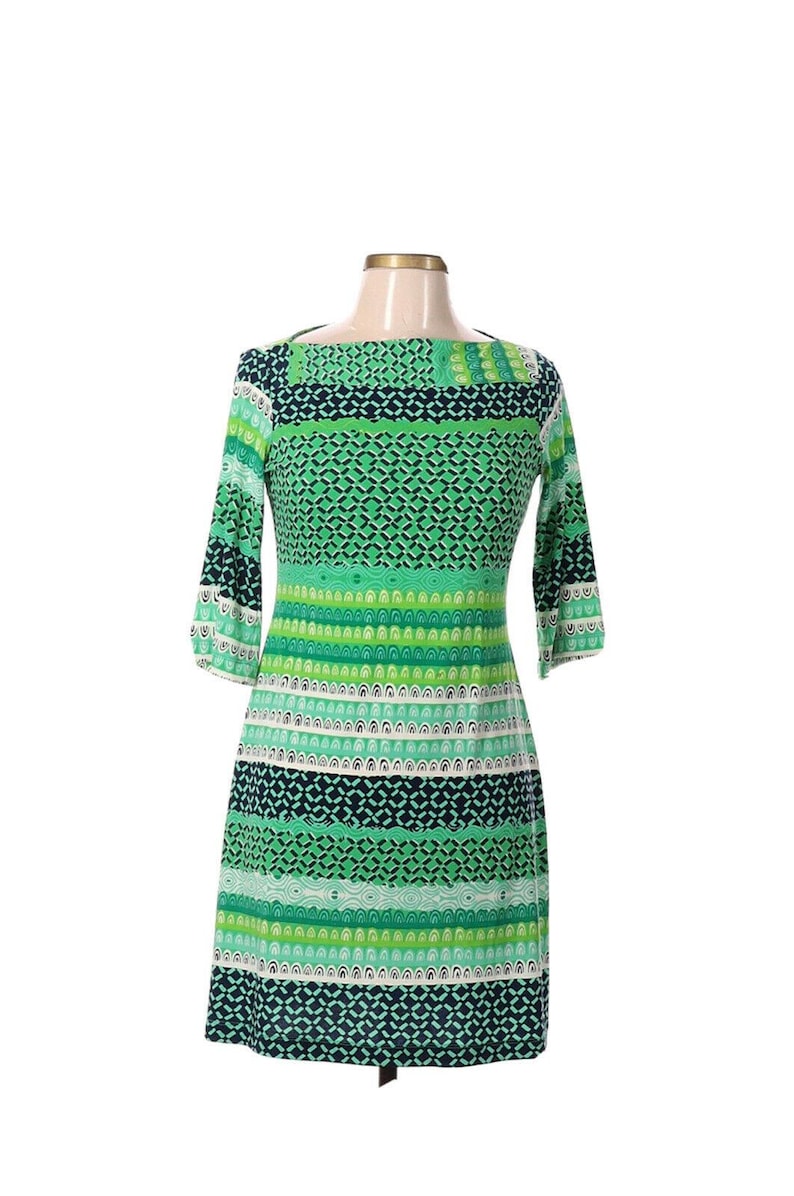 Donna Morgan women’s Anthropologie Sheath Dress size 6 green y2k image 1