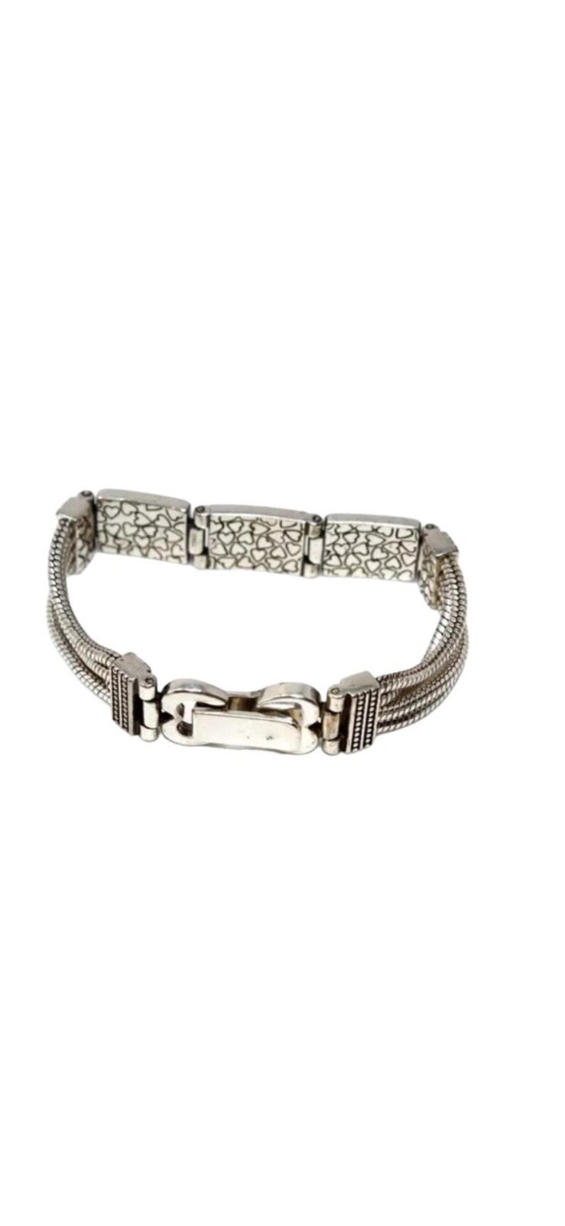 Brighton Two Tone Heart Silver Gold Retired Bracelet image 2