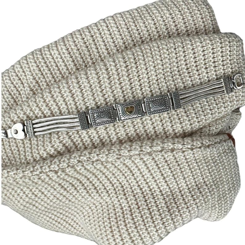 Brighton Two Tone Heart Silver Gold Retired Bracelet image 4