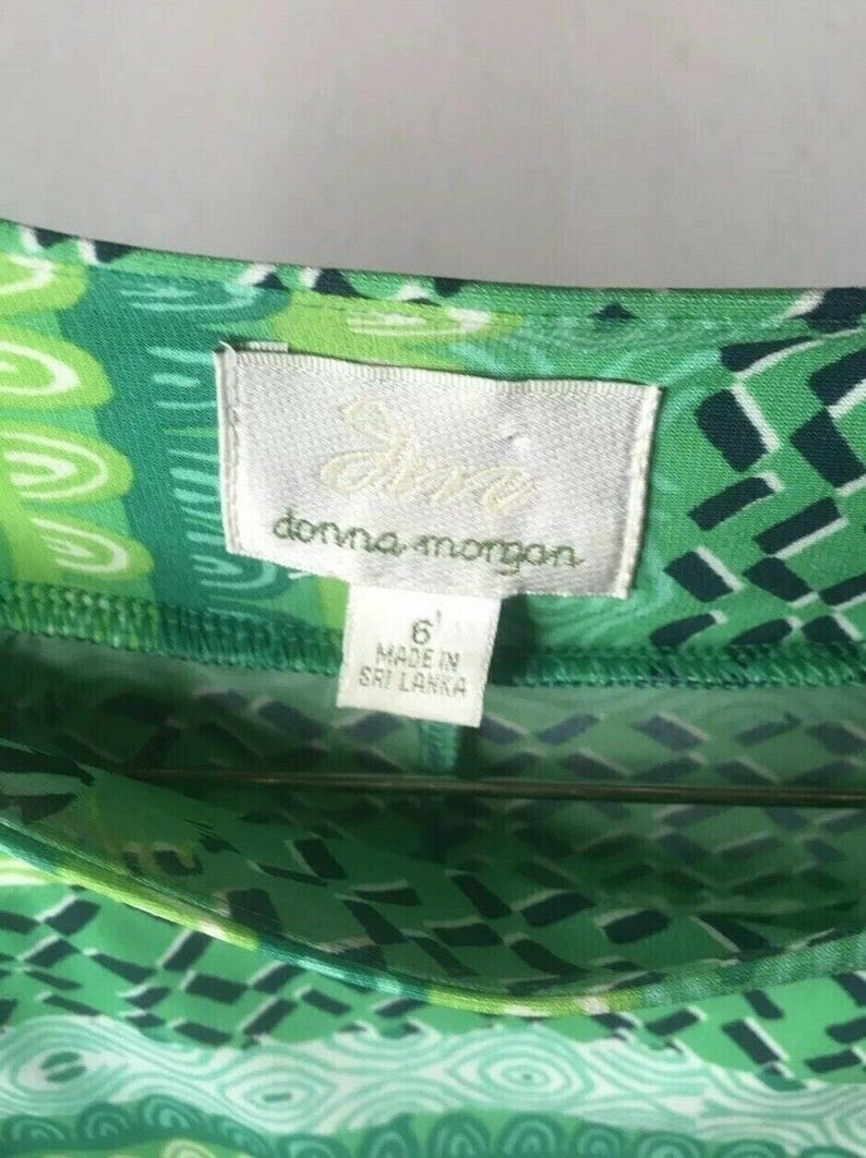 Donna Morgan women’s Anthropologie Sheath Dress size 6 green y2k image 5