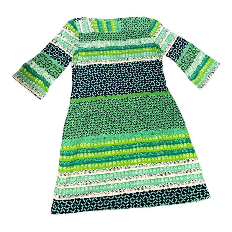 Donna Morgan women’s Anthropologie Sheath Dress size 6 green y2k image 2