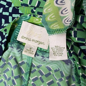 Donna Morgan women’s Anthropologie Sheath Dress size 6 green y2k image 9