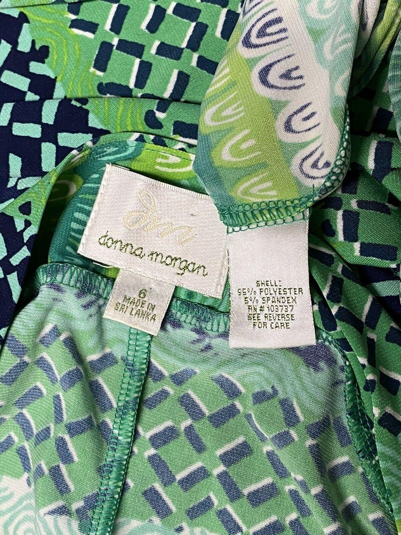 Donna Morgan women’s Anthropologie Sheath Dress size 6 green y2k image 9