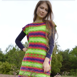 Neon Crochet Dress - Etsy