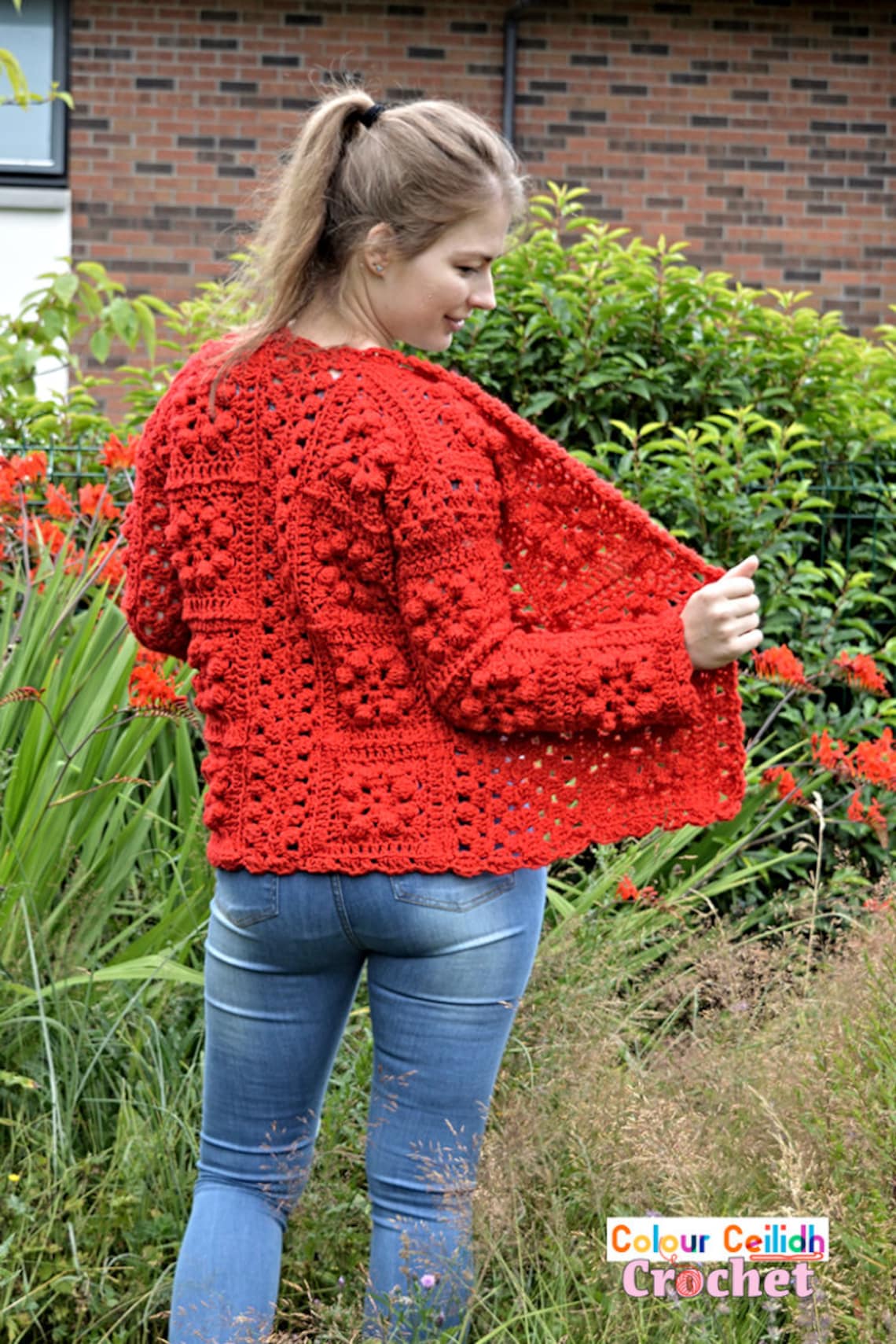Crochet Granny Square Cardigan Pattern PDF Youtube Tutorial Etsy