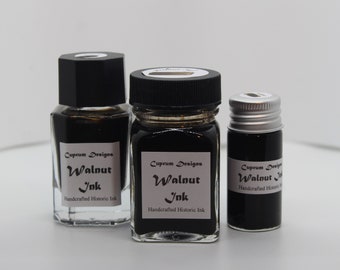 Walnut Brown Calligraphy Ink - Historic Recipe